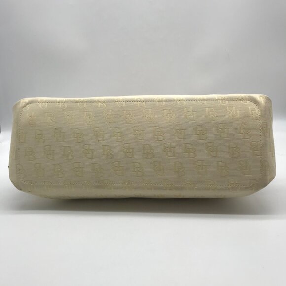 Dooney & Bourke Yellow Canvas Logo Tassel Duffle Bag - Picture 5 of 11